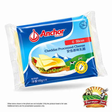 Anchor Cheese Slices 100g 6 Slices "PICKUP FROM FARMER JOE SUPERMARKET VAITELE ONLY"