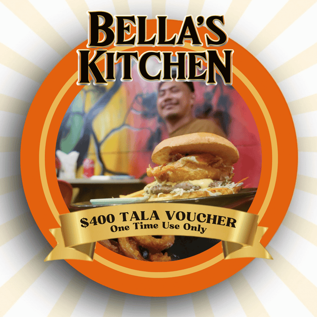 $400Tala Gift Voucher "PICKUP FROM BELLAS KITCHEN, TAUESE, APIA"