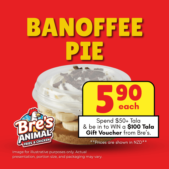 Bre's Banoffee Pie "PICKUP FROM BRE'S ANIMAL FRIES AT VAILIMA"