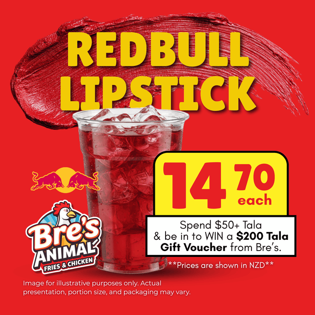 Redbull Lipstick "PICKUP FROM BRE'S ANIMAL FRIES AT VAILIMA"