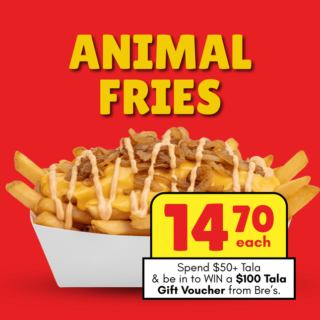 Animal Fries "PICKUP FROM BRE'S ANIMAL FRIES AT VAILIMA"