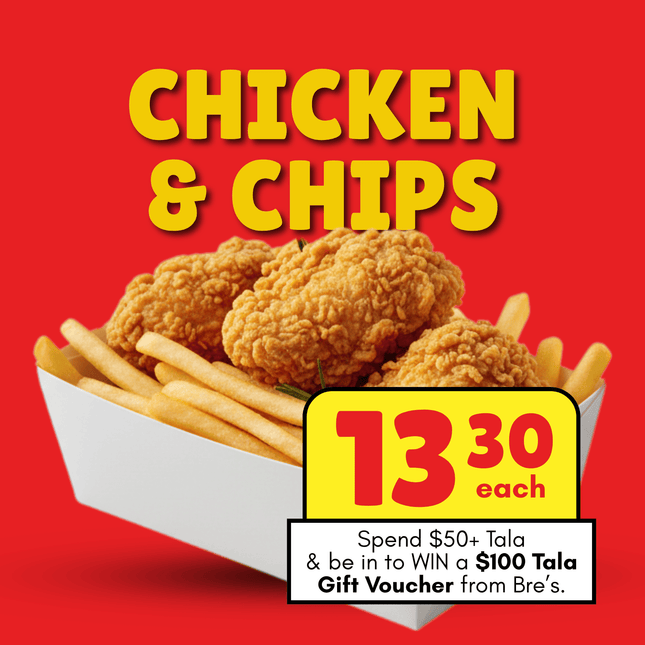 Chicken & Chips COMBO "PICKUP FROM BRE'S ANIMAL FRIES AT VAILIMA"