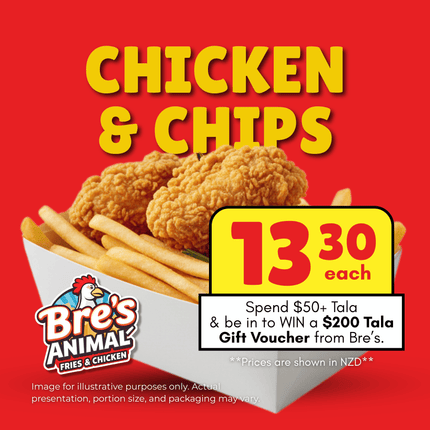 Chicken & Chips COMBO "PICKUP FROM BRE'S ANIMAL FRIES AT VAILIMA"