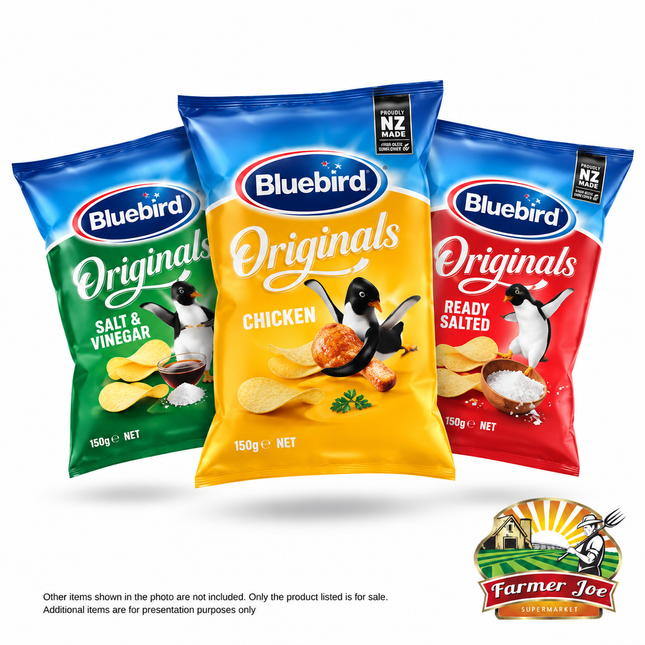 Bluebird Potato Chips 150g 3PACK "PICKUP FROM FARMER JOE SUPERMARKET"