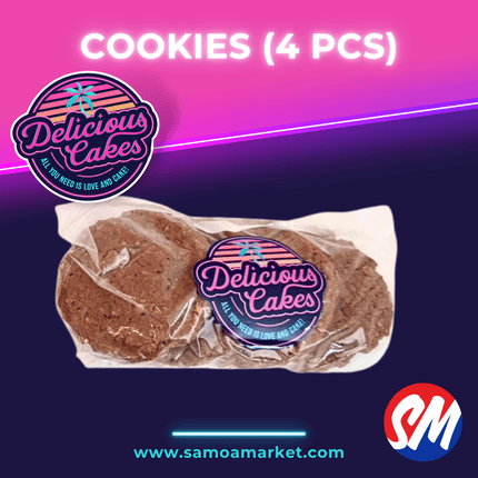 Cookies (4 Pcs) "PICK UP FROM DELICIOUS CAKES, LEPEA"
