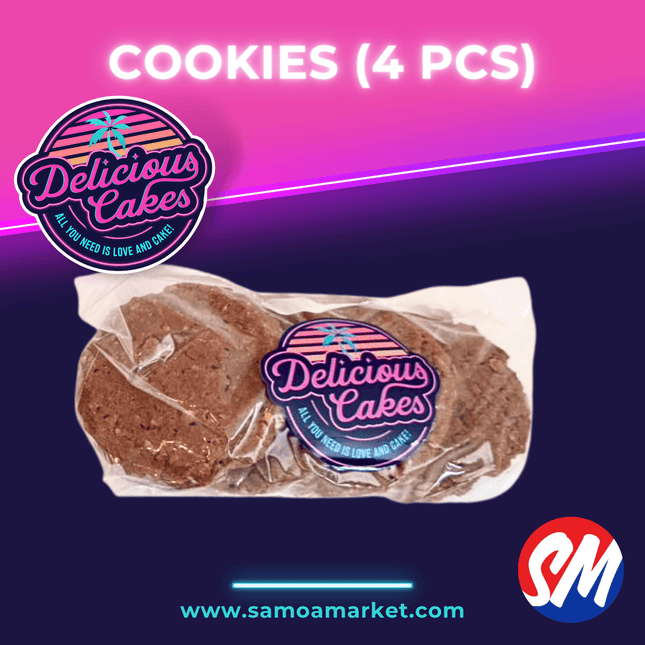 Cookies (4 Pcs) "PICK UP FROM DELICIOUS CAKES, LEPEA"