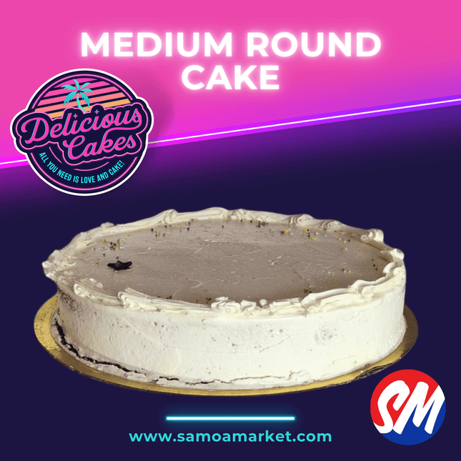 Medium Round Cake "PICK UP FROM DELICIOUS CAKES, LEPEA"