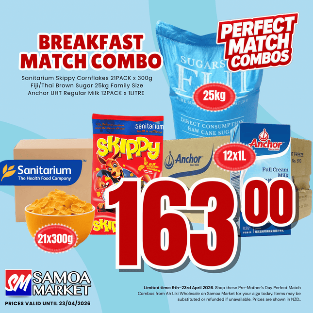 BREAKFAST Perfect Match Combo "PICKUP FROM AH LIKI WHOLESALE"