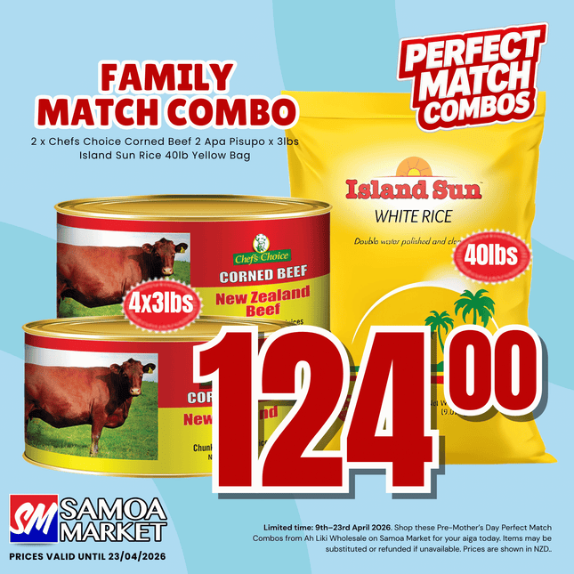 FAMILY Perfect Match Combo "PICKUP FROM AH LIKI WHOLESALE"