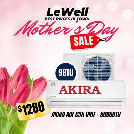 Akira Air Con Unit 9000BTU (PICK UP FROM LE WELL COMPANY SAVALALO ONLY)