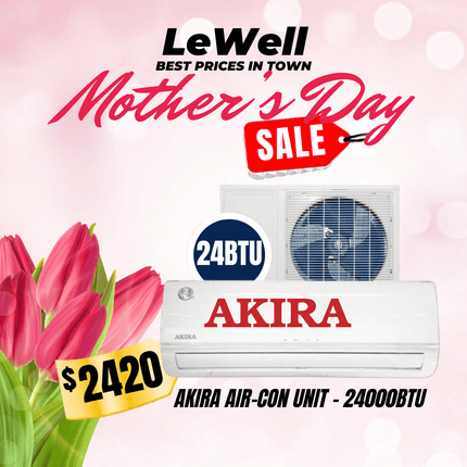 Akira Air Con Unit 24000BTU (PICK UP FROM LE WELL COMPANY SAVALALO ONLY)