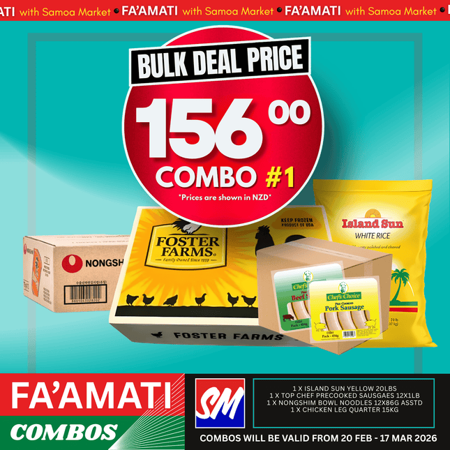FA'AMATI COMBO #1 "PICKUP FROM AH LIKI WHOLESALE"