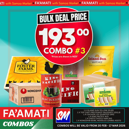 FA'AMATI COMBO #3 "PICKUP FROM AH LIKI WHOLESALE"
