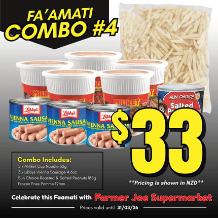 Faamati Combo #4 "PICKUP FROM FARMER JOE SUPERMARKET FUGALEI ONLY"