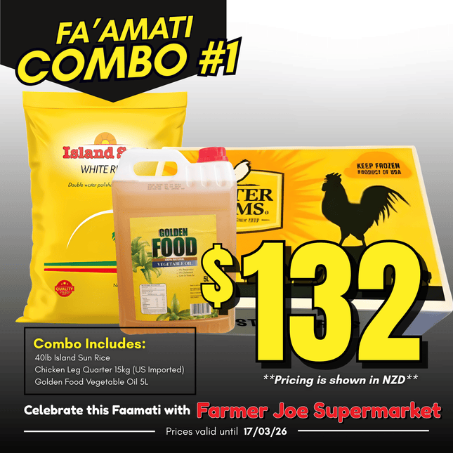 Faamati Combo #1 "PICKUP FROM FARMER JOE SUPERMARKET FUGALEI ONLY"