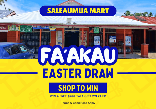EASTER DRAW with Saleaumua Mart in Saleaumua, Aleipata