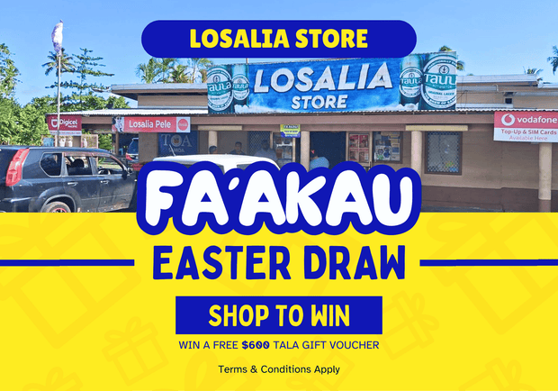 EASTER DRAW with Losalia Store in Mulivai, Safata.