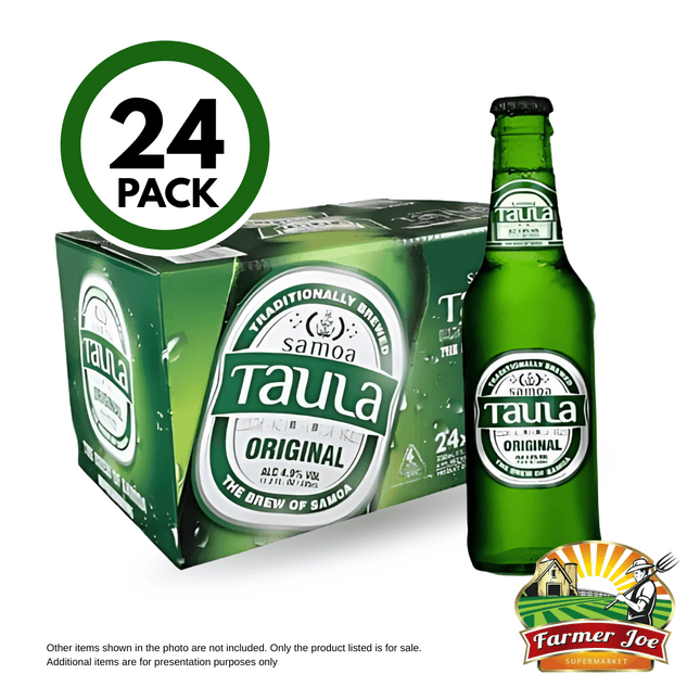 Taula Original 24 x 330mls" [21+ ONLY] PICKUP FROM FARMER JOE SUPERMARKET VAITELE ONLY"