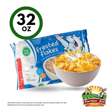 Food Club Frosted Flakes Cereal 32oz "PICKUP FROM FARMER JOE SUPERMARKET VAITELE ONLY"