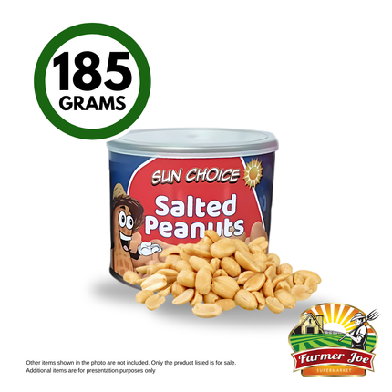 Sun Choice Roasted & Salted Peanuts 185G "PICKUP FROM FARMER JOE SUPERMARKET VAITELE ONLY"