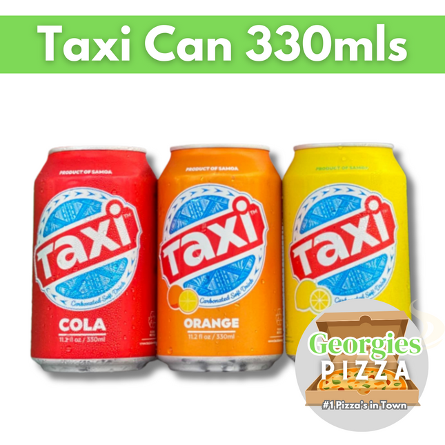 Taxi Can 330ml (Assorted) “PICKUP FROM GEORGIES PIZZA TAUFUSI”