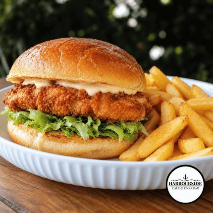 Chicken Burger "PICK UP AT SAVAII HARBOURSIDE CAFE & PIZZA BAR ONLY"