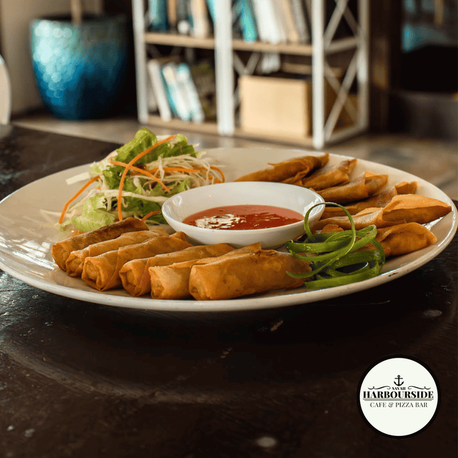 Spring Roll & Samosa "PICK UP AT SAVAII HARBOURSIDE CAFE & PIZZA BAR ONLY"