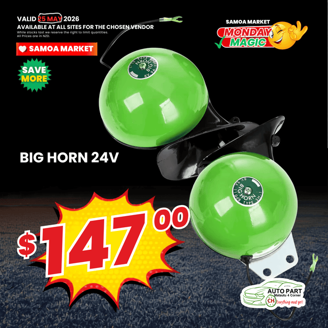 BIG HORN 24V "PICKUP FROM AUTO PARTS, MATAUTU"