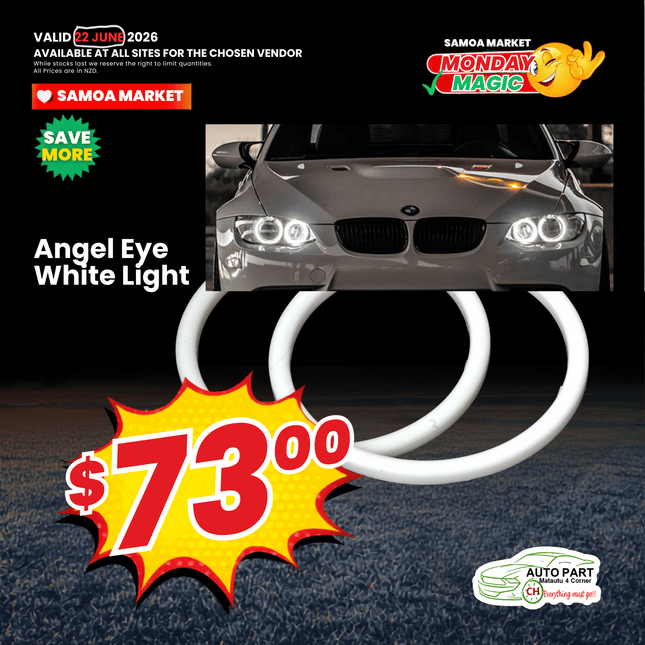 MAGIC MONDAY! Angel Eye White Light "PICKUP FROM AUTO PARTS, MATAUTU"