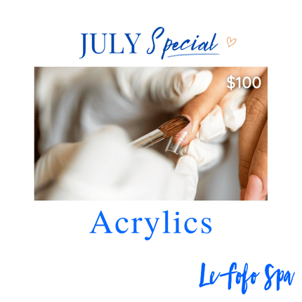 JULY SPECIAL! Acrylics "PICKUP FROM LE FOFO SPA at FUGALEI"