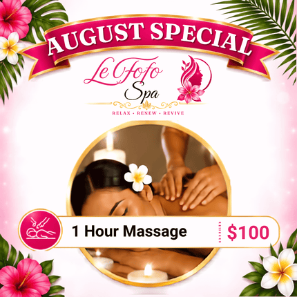 1 Hour Massage "PICKUP FROM LE FOFO SPA at FUGALEI"