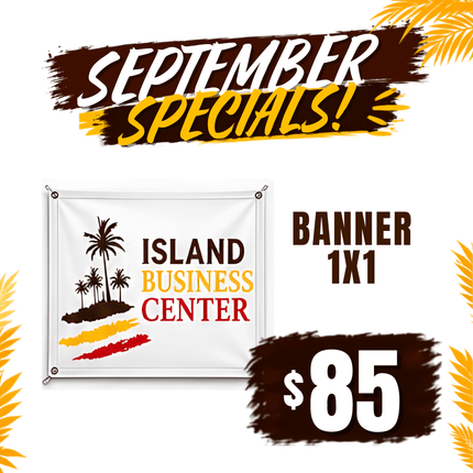 Banner 1x1 "PICKUP FROM ISLAND BUSINESS CENTER at FUGALEI"