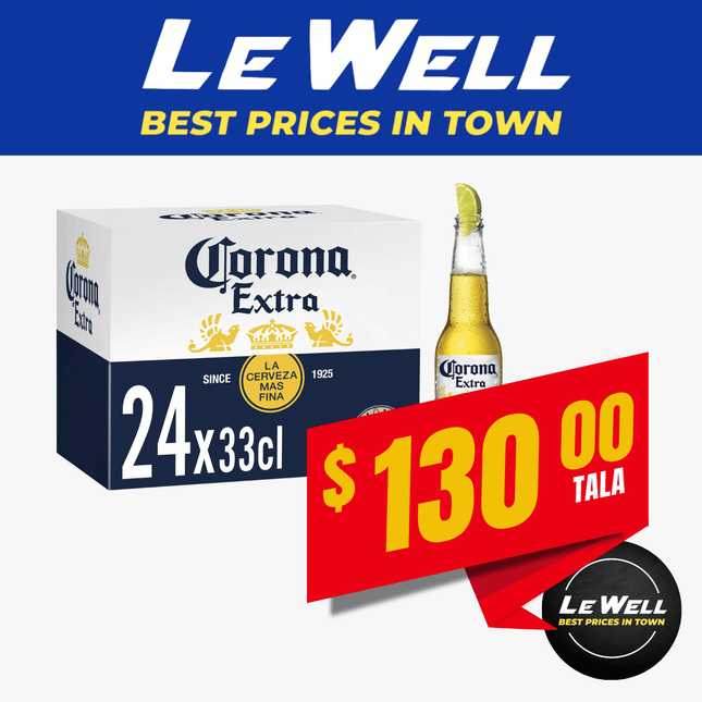Corona Beer 24 X Bottles 355ML (PICK UP FROM LE WELL COMPANY SAVALALO ONLY)