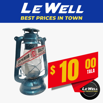 Hurricane Lamp 360mls (PICK UP FROM LE WELL COMPANY SAVALALO ONLY)