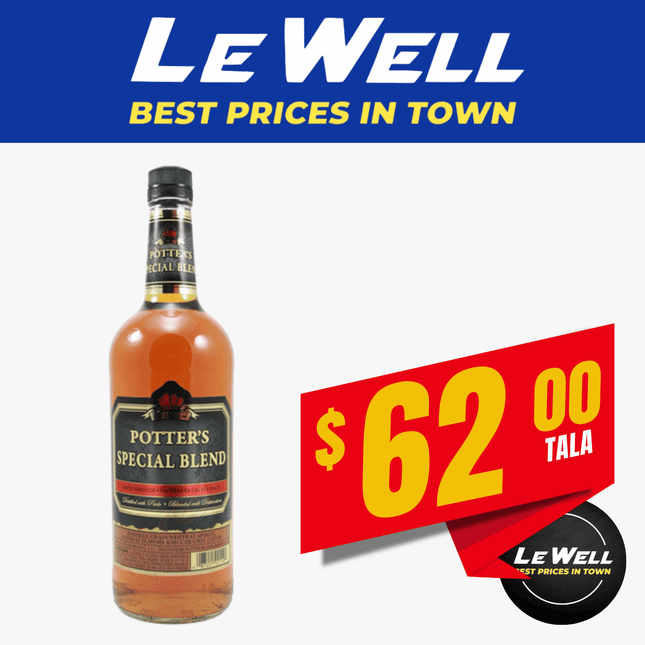 Potters Whiskey Blend 1L (PICK UP FROM LE WELL COMPANY SAVALALO ONLY)