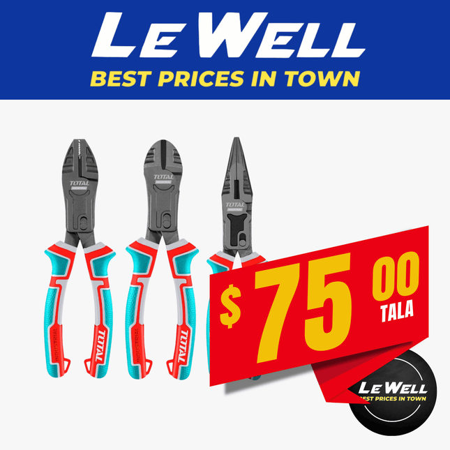 TOTAL 3PCS Compound Pliers (PICK UP FROM LE WELL COMPANY SAVALALO ONLY)