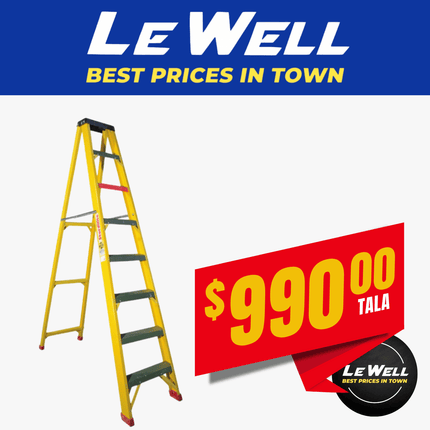 Ladder Fiberglass 10 Steps (PICK UP FROM LE WELL COMPANY SAVALALO ONLY)