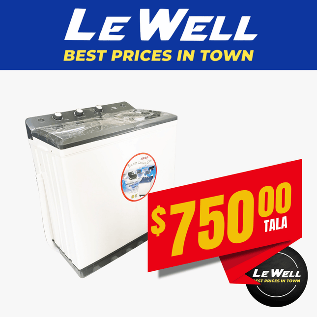 Akira Washing Machine Semi 8kg (PICK UP FROM LE WELL COMPANY SAVALALO ONLY)