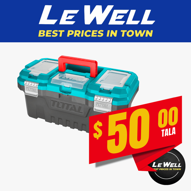 TOTAL Plastic Bundle Tool Box 20" (PICK UP FROM LE WELL COMPANY SAVALALO ONLY)