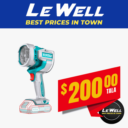 Total Cordless Work Lamp 20V (PICK UP FROM LE WELL COMPANY SAVALALO ONLY)