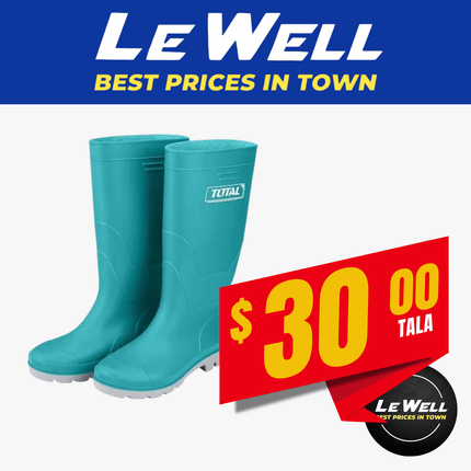 Total Rain Boots Assorted Sizes (PICK UP FROM LE WELL COMPANY SAVALALO ONLY)