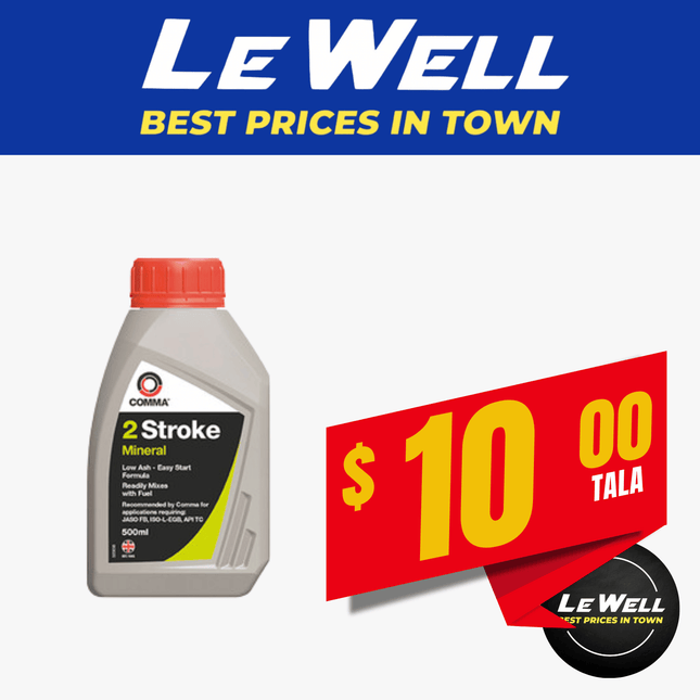 2 Stroke 500ml  (PICK UP FROM LE WELL COMPANY SAVALALO ONLY)
