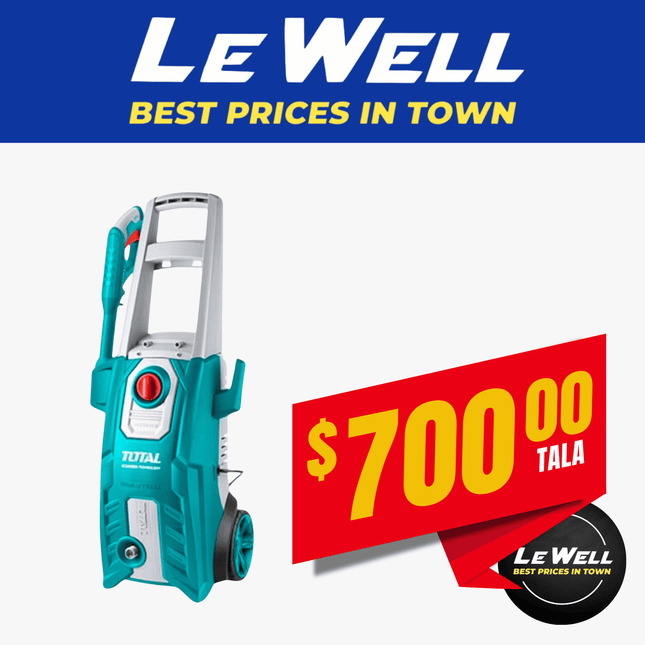 TOTAL High Pressure Washer 2000W (PICK UP FROM LE WELL COMPANY SAVALALO ONLY)