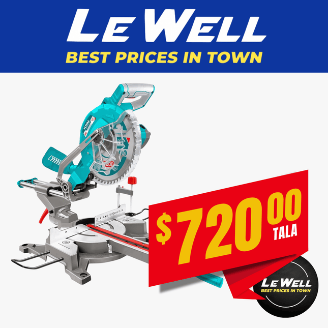 TOTAL Mitre Saw 1800W (PICK UP FROM LE WELL COMPANY SAVALALO ONLY)