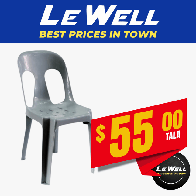 Pipee Grey Chair (PICK UP FROM LE WELL COMPANY SAVALALO ONLY)