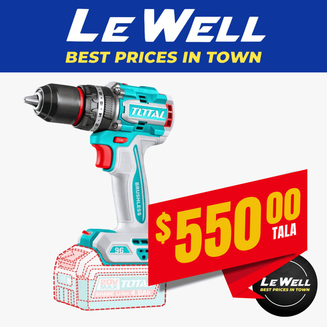 TOTAL Brushless Impact Drill (PICK UP FROM LE WELL COMPANY SAVALALO ONLY)