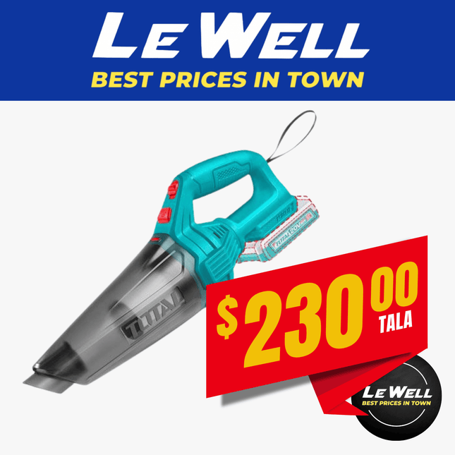 TOTAL Cordless Vacuum Cleaner (PICK UP FROM LE WELL COMPANY SAVALALO ONLY)