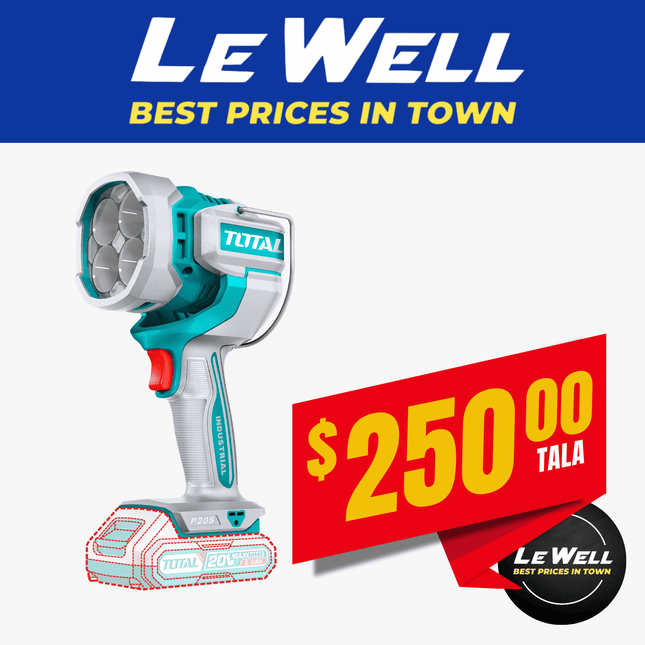 TOTAL Cordless Work Lamp 28ATS (PICK UP FROM LE WELL COMPANY SAVALALO ONLY)