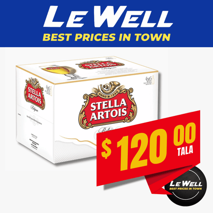 STELLA ARTOIS 24PCK (PICK UP FROM LE WELL COMPANY SAVALALO ONLY)