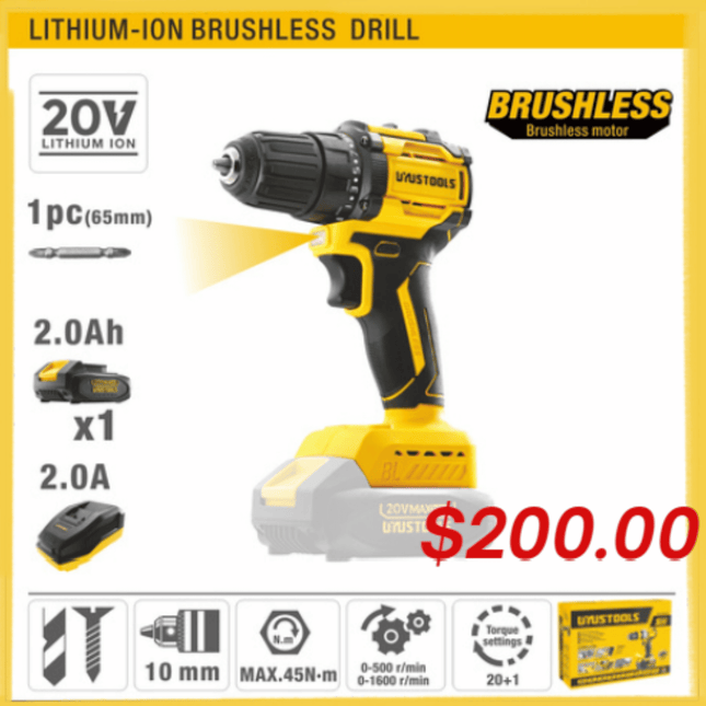Lithium-Ion Brushless Drill "PICK UP FROM LOTOPA TOOLS SAVALALO"